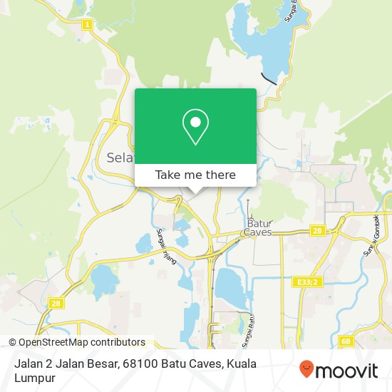 Jalan 2 Jalan Besar, 68100 Batu Caves map