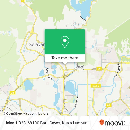 Jalan 1 B23, 68100 Batu Caves map