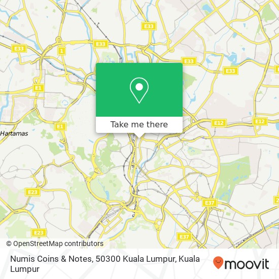 Numis Coins & Notes, 50300 Kuala Lumpur map