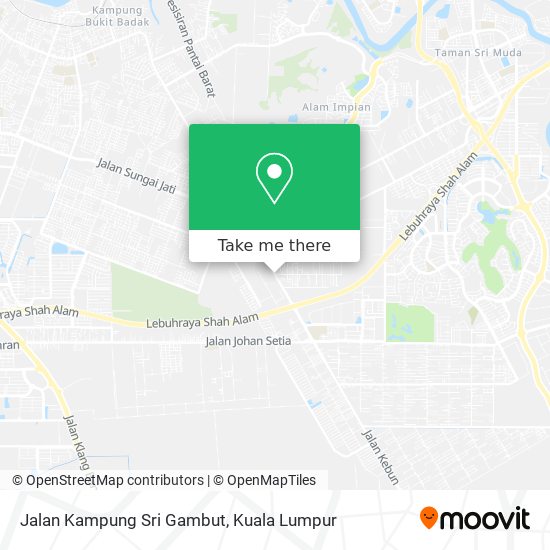 Jalan Kampung Sri Gambut map
