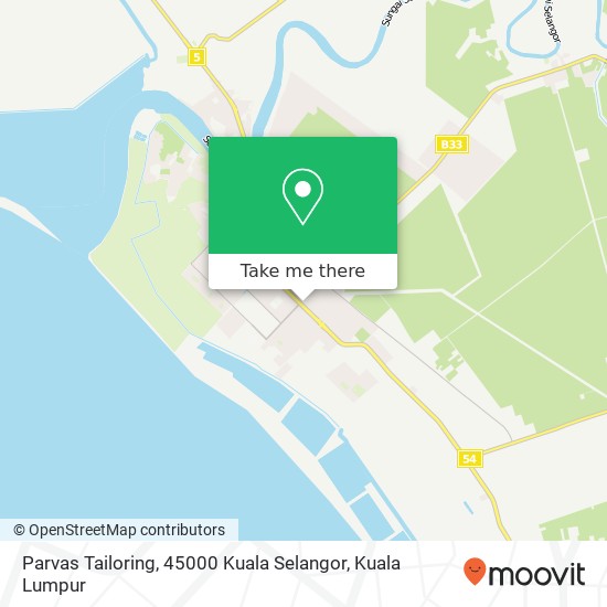 Parvas Tailoring, 45000 Kuala Selangor map