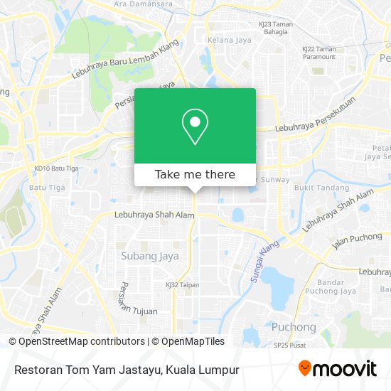 Restoran Tom Yam Jastayu map