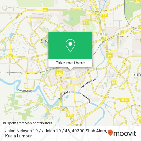 Peta Jalan Nelayan 19 / / Jalan 19 / 46, 40300 Shah Alam