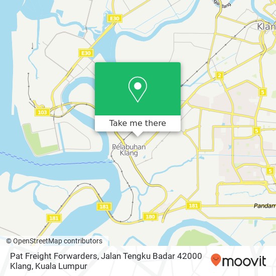 Pat Freight Forwarders, Jalan Tengku Badar 42000 Klang map