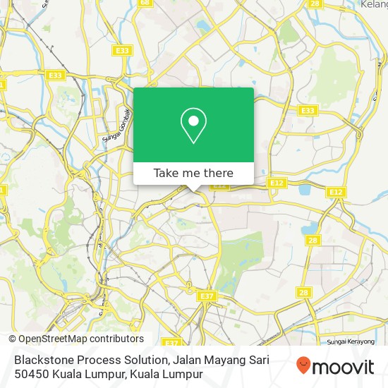 Blackstone Process Solution, Jalan Mayang Sari 50450 Kuala Lumpur map