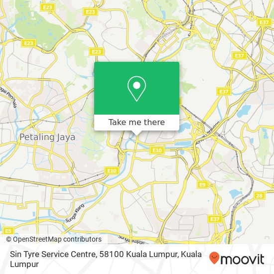 Sin Tyre Service Centre, 58100 Kuala Lumpur map