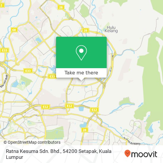 Ratna Kesuma Sdn. Bhd., 54200 Setapak map