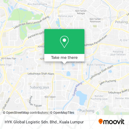 HYK Global Logistic Sdn. Bhd. map