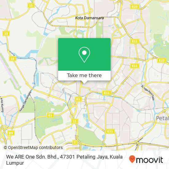 We ARE One Sdn. Bhd., 47301 Petaling Jaya map