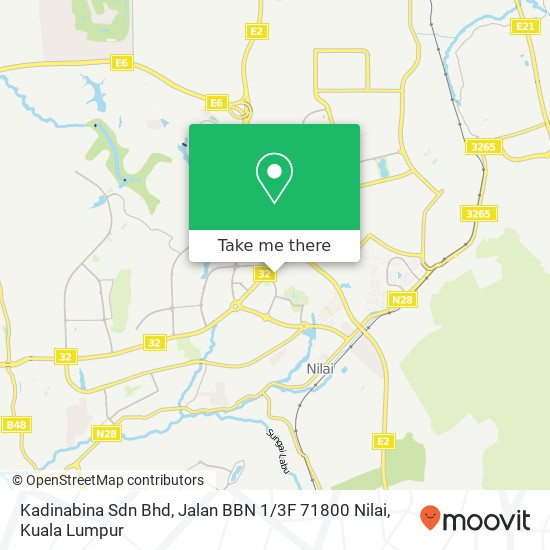 Kadinabina Sdn Bhd, Jalan BBN 1 / 3F 71800 Nilai map