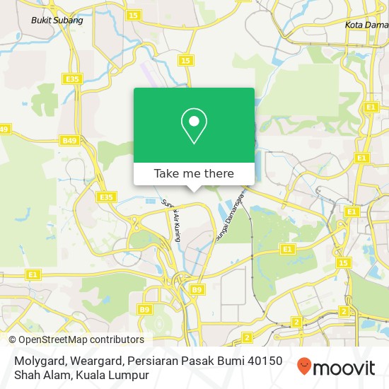 Peta Molygard, Weargard, Persiaran Pasak Bumi 40150 Shah Alam