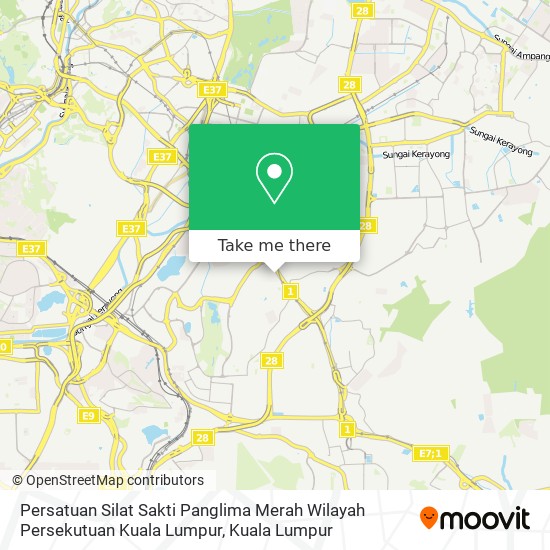 Persatuan Silat Sakti Panglima Merah Wilayah Persekutuan Kuala Lumpur map