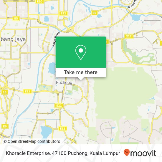 Khoracle Enterprise, 47100 Puchong map