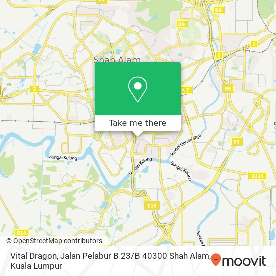 Vital Dragon, Jalan Pelabur B 23 / B 40300 Shah Alam map