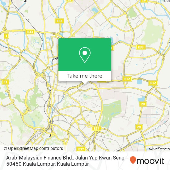 Peta Arab-Malaysian Finance Bhd., Jalan Yap Kwan Seng 50450 Kuala Lumpur