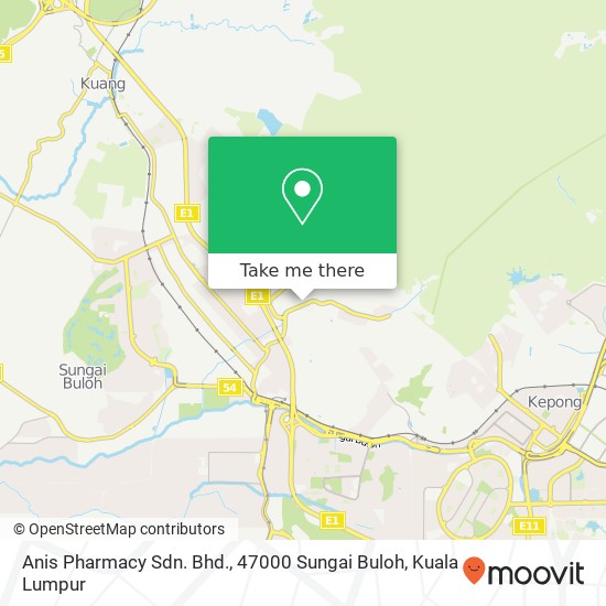 Anis Pharmacy Sdn. Bhd., 47000 Sungai Buloh map