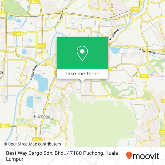 Best Way Cargo Sdn. Bhd., 47180 Puchong map