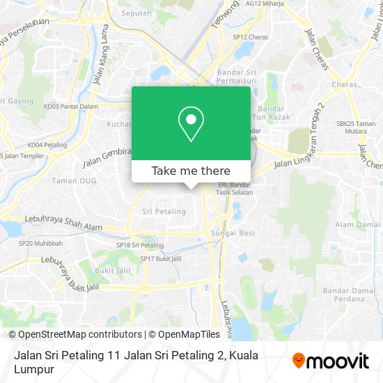 Peta Jalan Sri Petaling 11 Jalan Sri Petaling 2