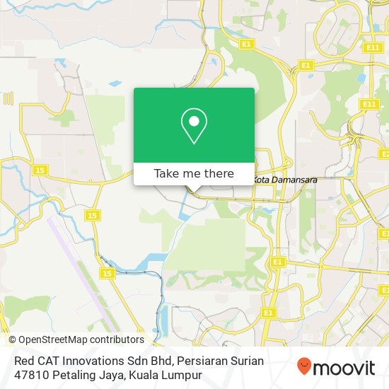 Red CAT Innovations Sdn Bhd, Persiaran Surian 47810 Petaling Jaya map