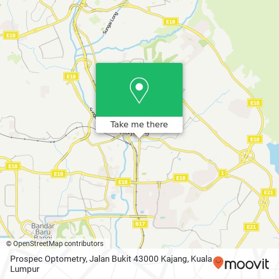 Prospec Optometry, Jalan Bukit 43000 Kajang map