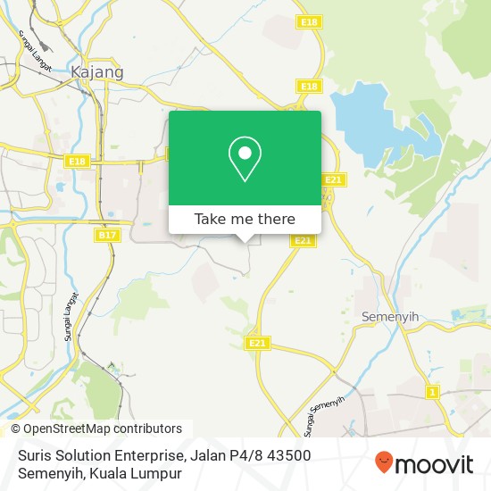 Suris Solution Enterprise, Jalan P4 / 8 43500 Semenyih map