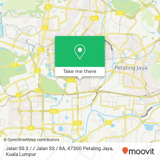 Peta Jalan SS 3 / / Jalan SS / 8A, 47300 Petaling Jaya