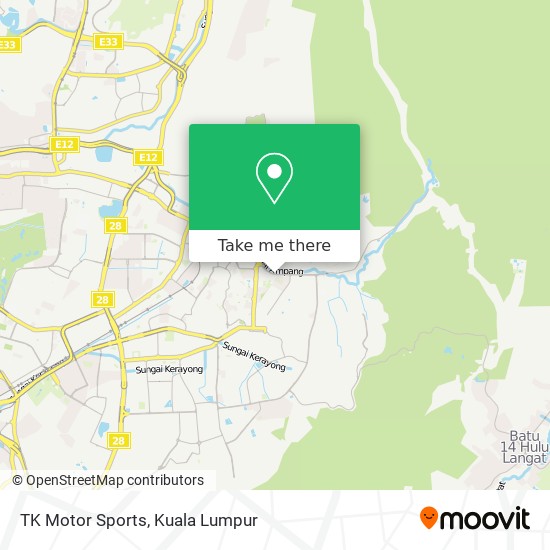 TK Motor Sports map