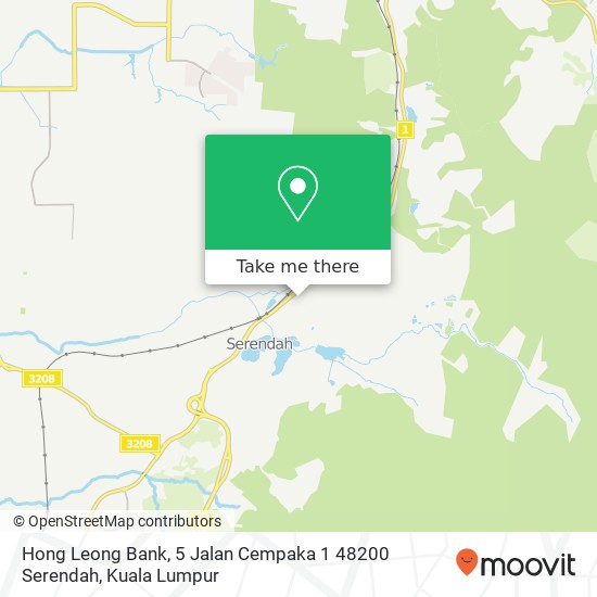 Hong Leong Bank, 5 Jalan Cempaka 1 48200 Serendah map