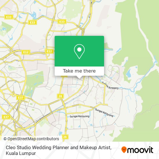 Cleo Studio Wedding Planner and Makeup Artist map