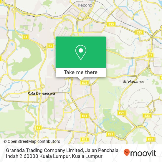 Granada Trading Company Limited, Jalan Penchala Indah 2 60000 Kuala Lumpur map