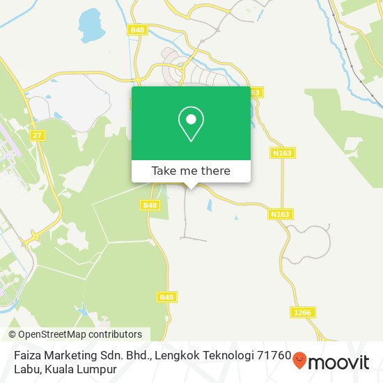 Faiza Marketing Sdn. Bhd., Lengkok Teknologi 71760 Labu map