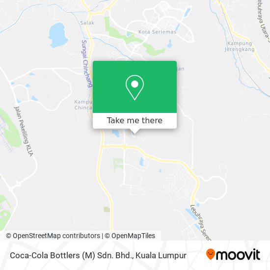 Peta Coca-Cola Bottlers (M) Sdn. Bhd.