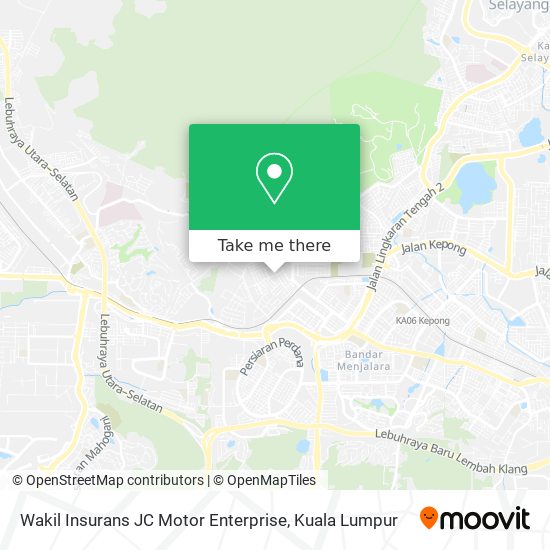 Wakil Insurans JC Motor Enterprise map