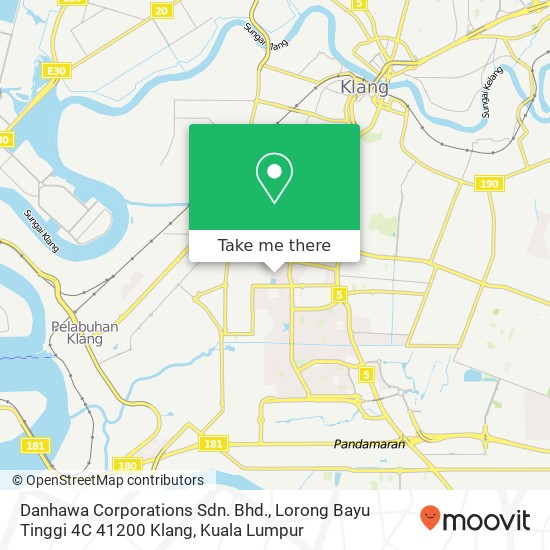 Danhawa Corporations Sdn. Bhd., Lorong Bayu Tinggi 4C 41200 Klang map