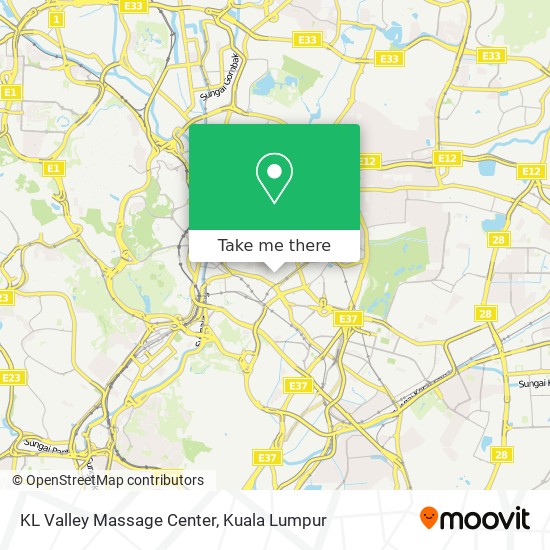 KL Valley Massage Center map