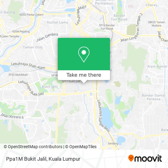 Ppa1M Bukit Jalil map