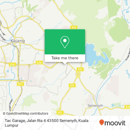 Tac Garage, Jalan Ria 4 43500 Semenyih map