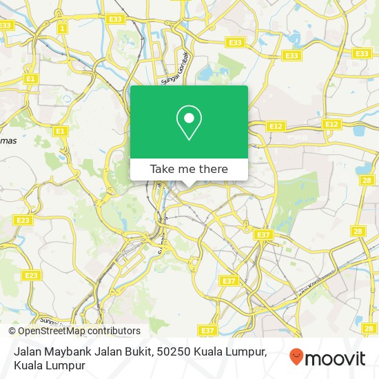 Peta Jalan Maybank Jalan Bukit, 50250 Kuala Lumpur