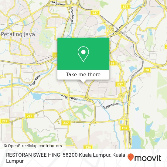 RESTORAN SWEE HING, 58200 Kuala Lumpur map