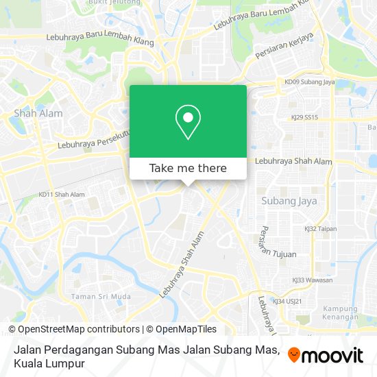 Peta Jalan Perdagangan Subang Mas Jalan Subang Mas