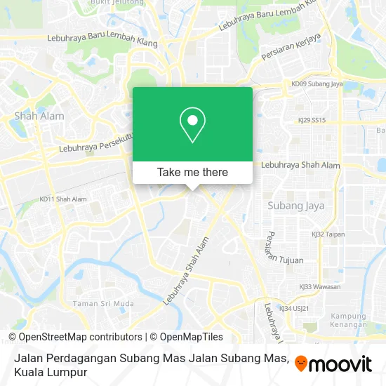 Jalan Perdagangan Subang Mas Jalan Subang Mas map