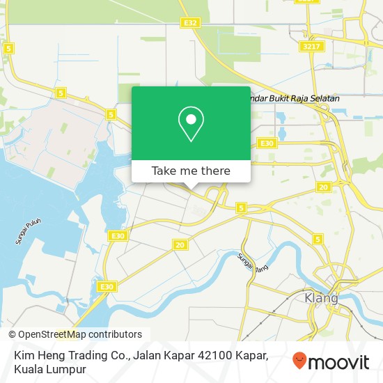 Peta Kim Heng Trading Co., Jalan Kapar 42100 Kapar