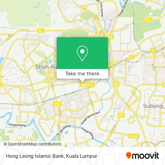 Hong Leong Islamic Bank map