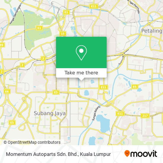 Momentum Autoparts Sdn. Bhd. map