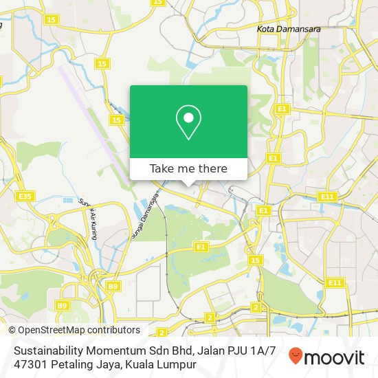 Peta Sustainability Momentum Sdn Bhd, Jalan PJU 1A / 7 47301 Petaling Jaya