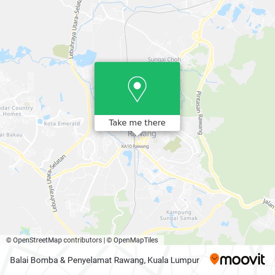 Balai Bomba & Penyelamat Rawang map
