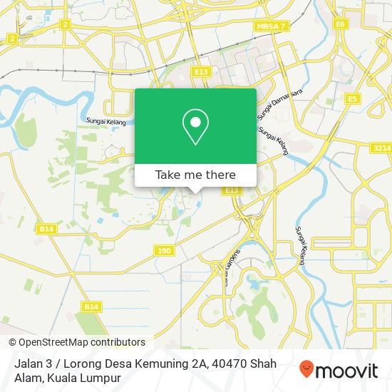 Peta Jalan 3 / Lorong Desa Kemuning 2A, 40470 Shah Alam
