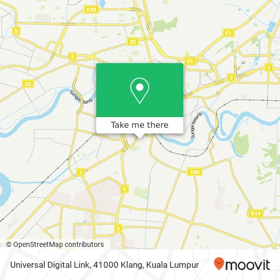 Peta Universal Digital Link, 41000 Klang