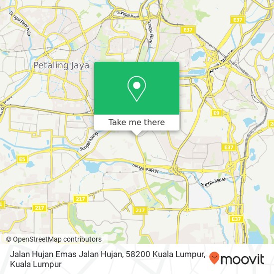 Peta Jalan Hujan Emas Jalan Hujan, 58200 Kuala Lumpur