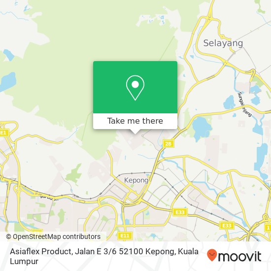 Asiaflex Product, Jalan E 3 / 6 52100 Kepong map